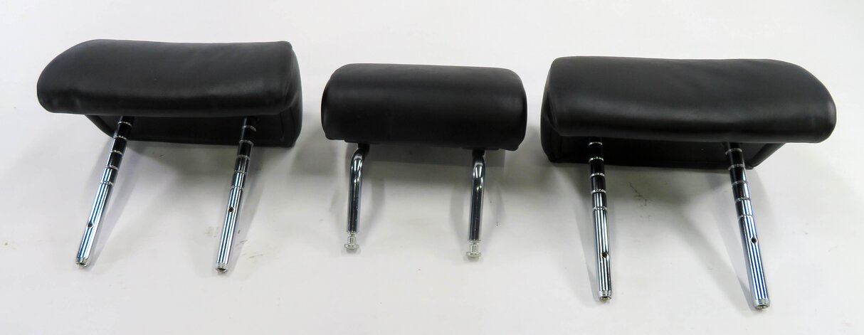 Thumbnail 2: 2014 BMW 750i (F01) REAR SEAT HEADREST SET-3 (BLACK NAPPA LEATHER NASW)