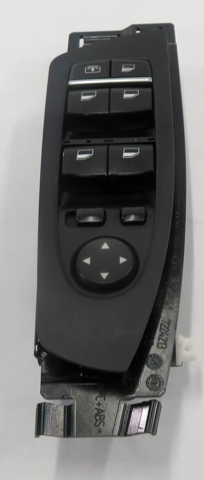 Thumbnail 2: 09-15 BMW 740i 750i 760i B7 (F01) DRIVER WINDOW SWITCH w/ SHADE & P-FOLD (BLACK)