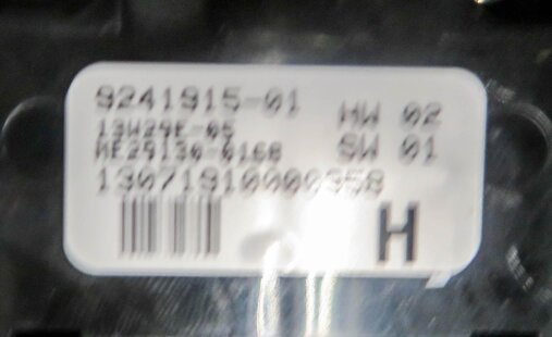 Thumbnail 6: 09-15 BMW 740i 750i 760i B7 (F01) DRIVER WINDOW SWITCH w/ SHADE & P-FOLD (BLACK)