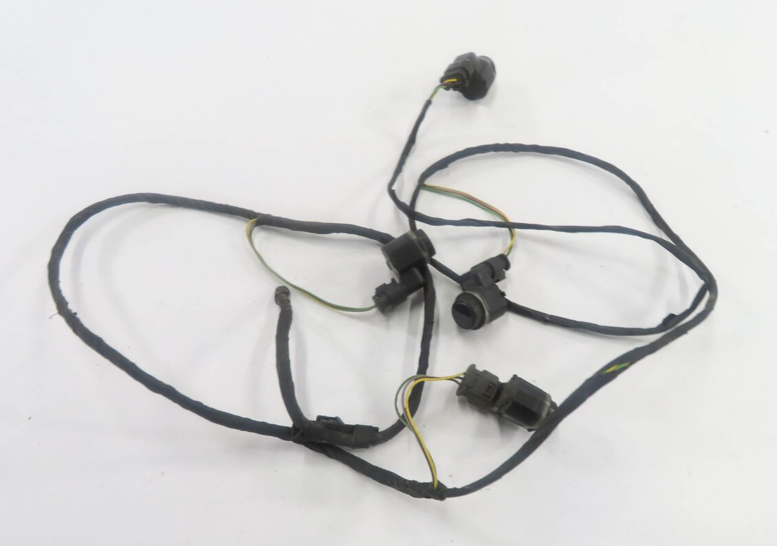 Thumbnail 4: 2012 BMW 750i (F01) REAR PDC PARK DISTANCE SENSOR SET w/ HARNESS (CARBON BLACK)