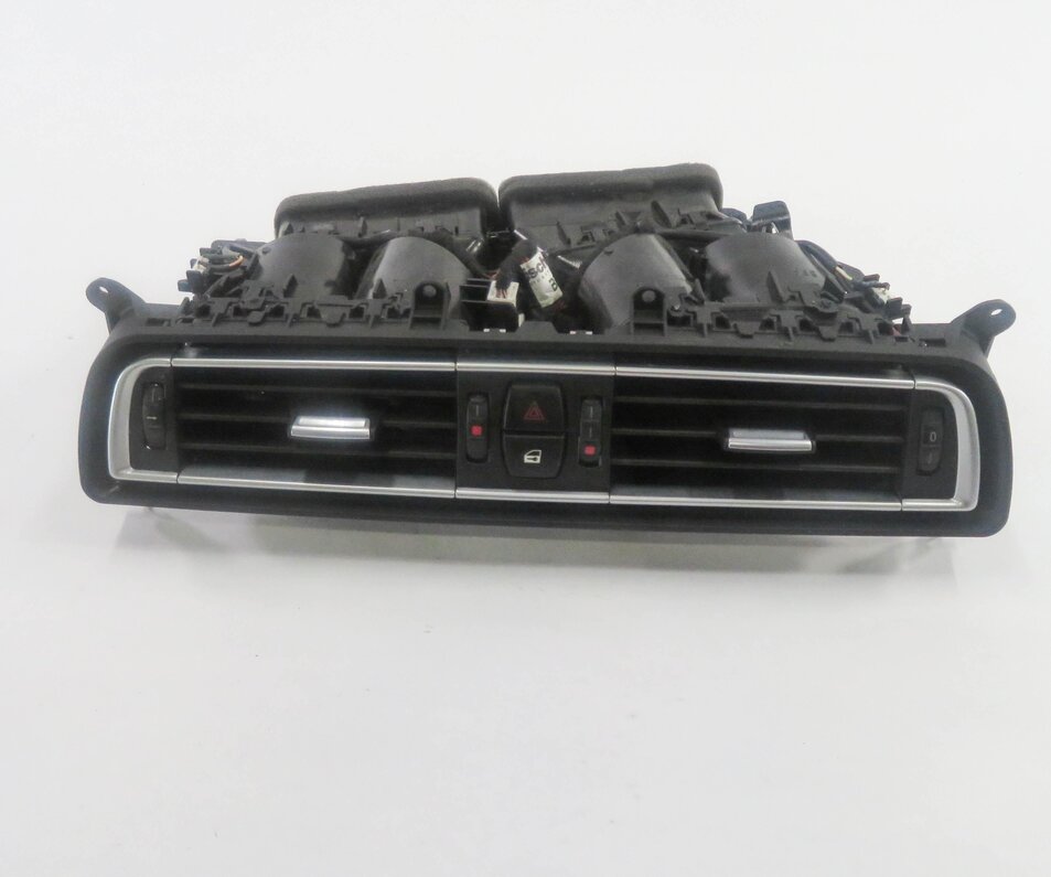 2012 BMW 750i (F01) CENTER DASH HEATER A/C AIR VENT w/ HAZARD & LOCK SWITCH