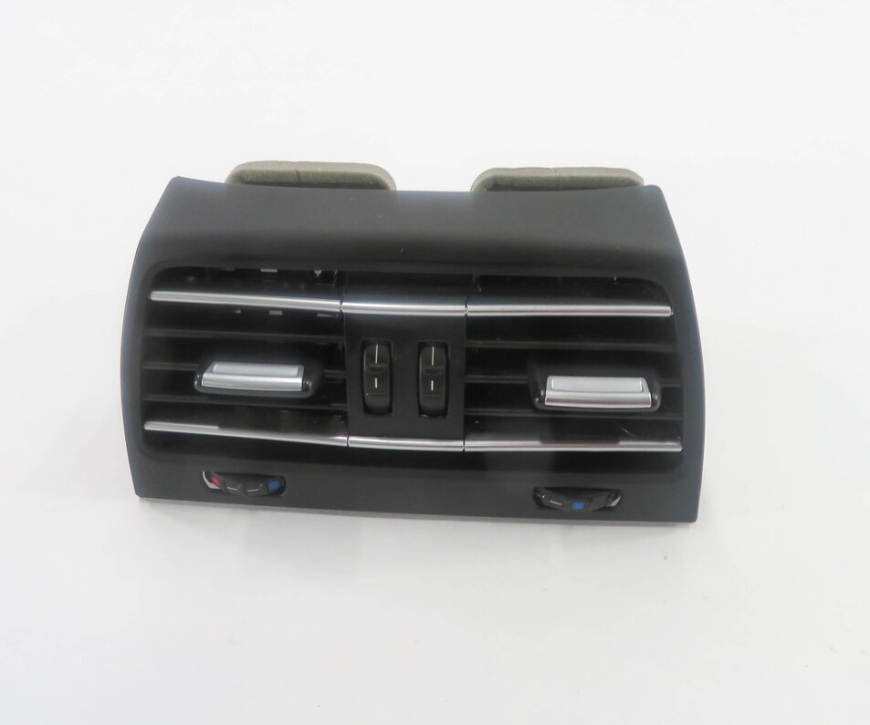 2012 BMW 750i (F01) REAR CENTER CONSOLE HEATER A/C AIR VENT (BLACK)