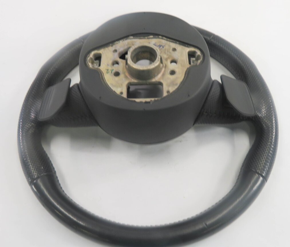 Thumbnail 4: 12-15 AUDI Q7 (4L) LEFT DRIVER 3-SPOKE S-LINE SPORT STEERING w/ PADDLES