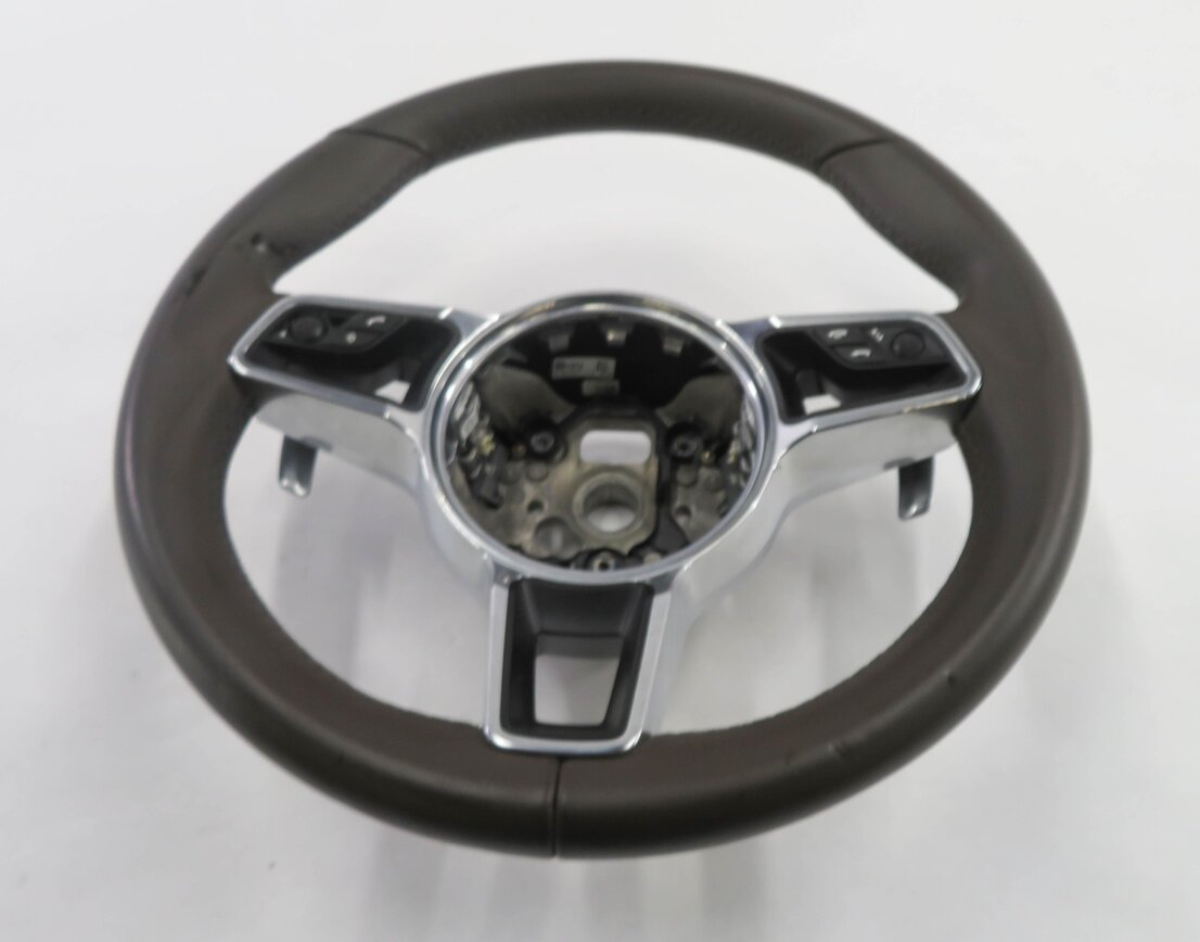 Thumbnail 2: 11-18 PORSCHE CAYENNE PANAMERA (958 970 G1) HEATED SPORT STEERING ESPRESSO