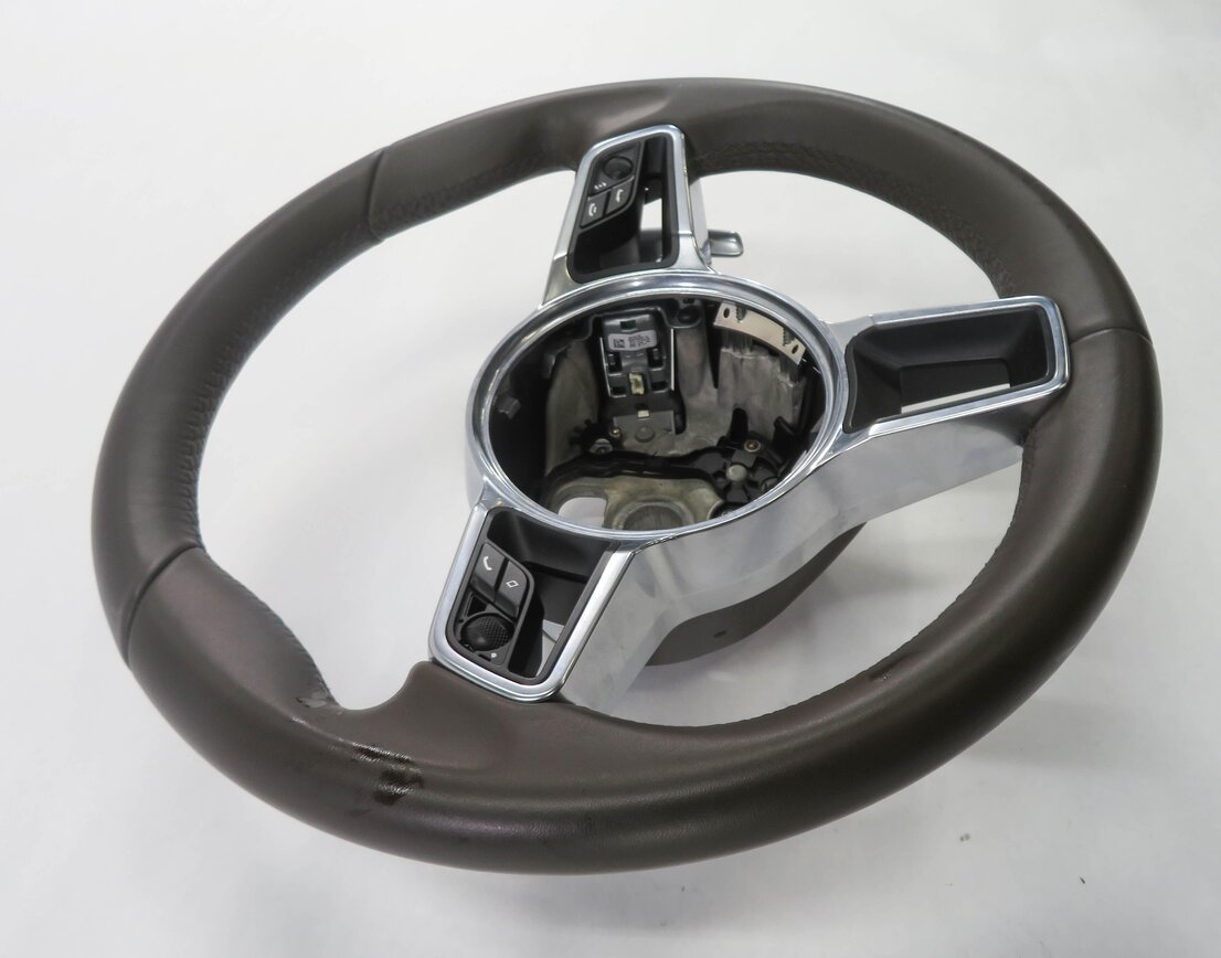 Thumbnail 5: 11-18 PORSCHE CAYENNE PANAMERA (958 970 G1) HEATED SPORT STEERING ESPRESSO