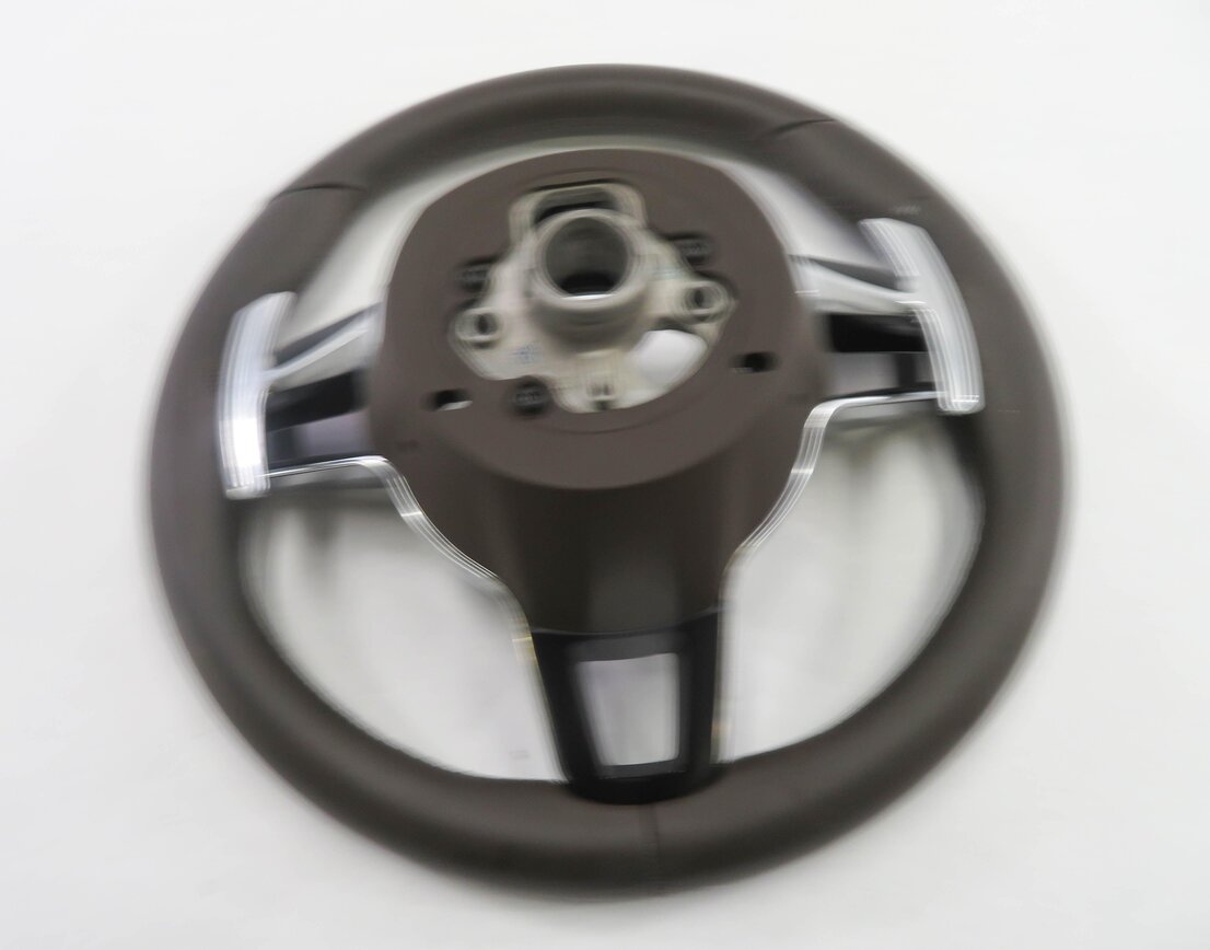 Thumbnail 7: 11-18 PORSCHE CAYENNE PANAMERA (958 970 G1) HEATED SPORT STEERING ESPRESSO