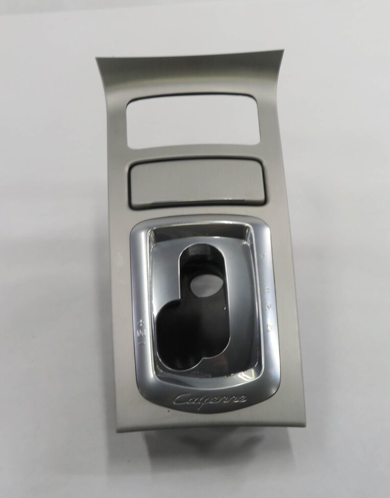 Thumbnail 2: 2016 PORSCHE CAYENNE GTS (958) FRONT CONSOLE SHIFTER TRIM (BRUSHED ALUMINUM)