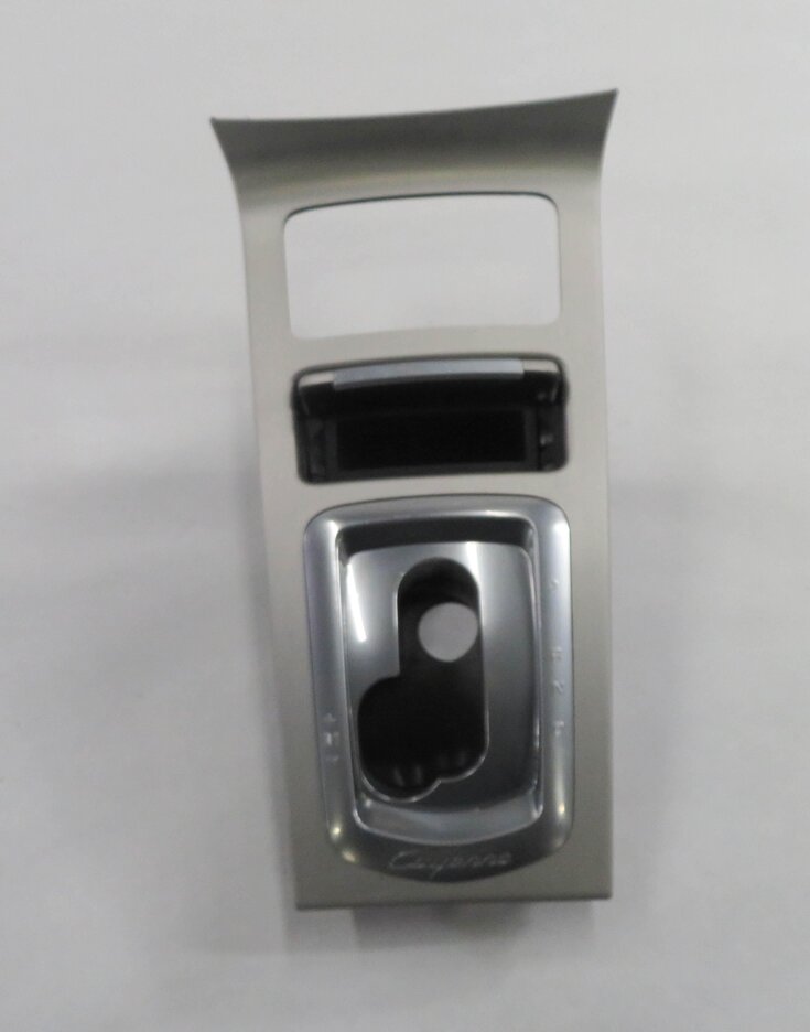 Thumbnail 5: 2016 PORSCHE CAYENNE GTS (958) FRONT CONSOLE SHIFTER TRIM (BRUSHED ALUMINUM)