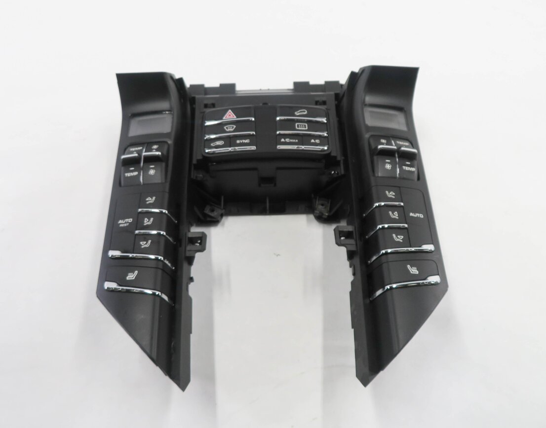 Thumbnail 3: 2011-2018 PORSCHE CAYENNE (958) FRONT HEATER A/C TEMPERATURE CONTROL PANEL