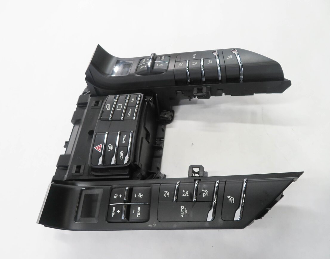 Thumbnail 5: 2011-2018 PORSCHE CAYENNE (958) FRONT HEATER A/C TEMPERATURE CONTROL PANEL