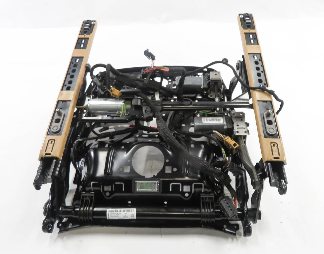 Thumbnail 5: 2015-2018 PORSCHE CAYENNE (958) LEFT FRONT DRIVER 12-WAY SEAT TRACK w/ MOTORS
