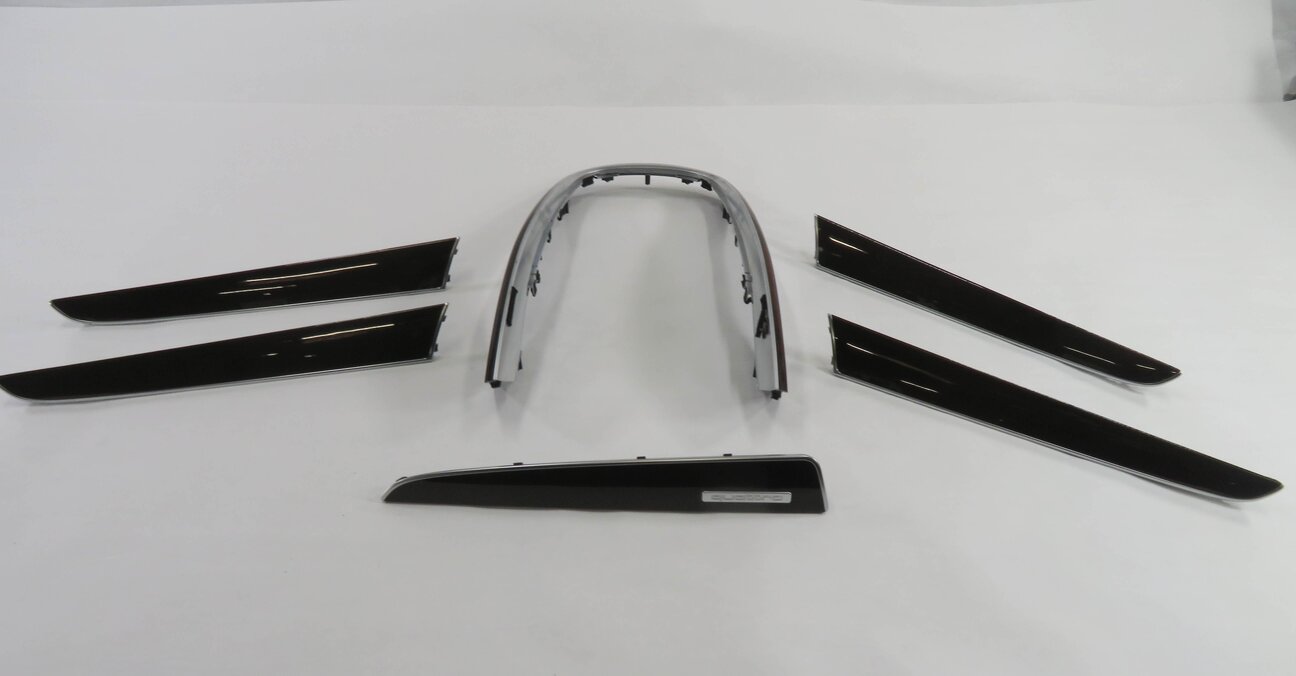 Thumbnail 2: 2010 AUDI Q5 (B8 8R) DASH DOOR CONSOLE (BURR WALNUT WOOD GRAIN) TRIM SET-6