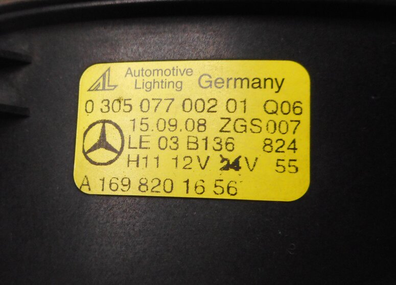 Thumbnail 7: 06-13 MERCEDES C300 C350 GL320 GL450 GL550 ML320 ML350 - RIGHT FOG LIGHT LAMP