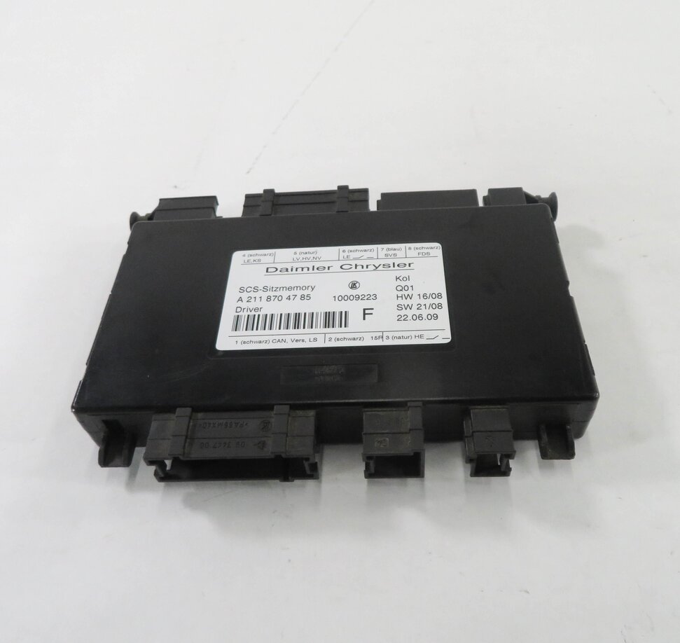 2010 MERCEDES CLS550 (W219) LEFT FRONT DRIVER SEAT CONTROL MODULE