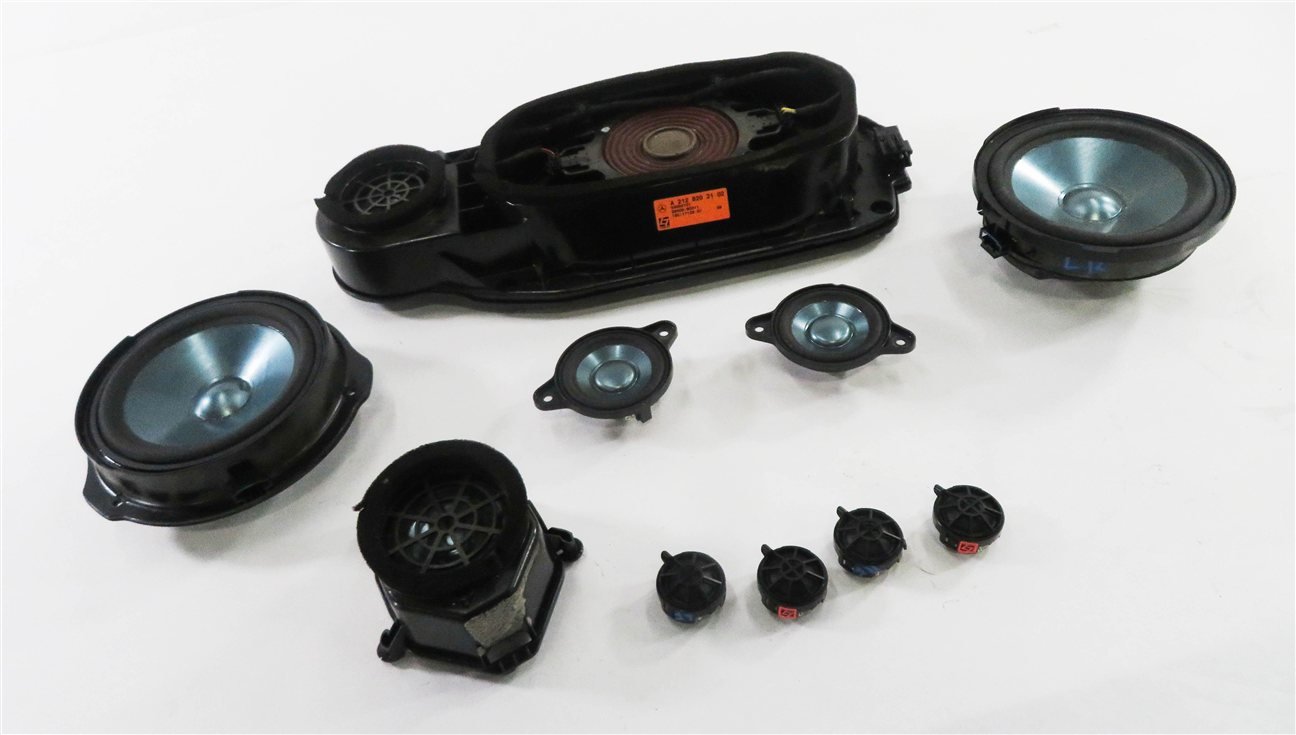 2010 MERCEDES CLS CLS550 (W219) LOGIC 7 AUDIO SUBWOOFER TWEETER SPEAKER SET-12