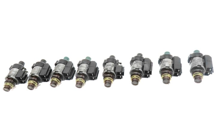 Thumbnail 2: 04-18 MERCEDES C CL E GL G ML S SLK 722.9 TRANSMISSION VALVE BODY SOLENOID SET-8