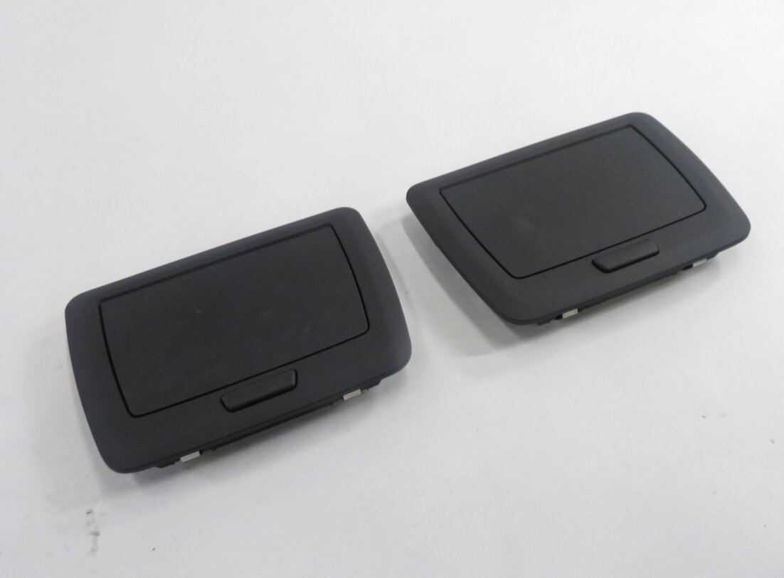 2011 BMW ACTIVEHYBRID 7 (F04) REAR - LEFT & RIGHT VANITY MIRROR SET (BLACK)