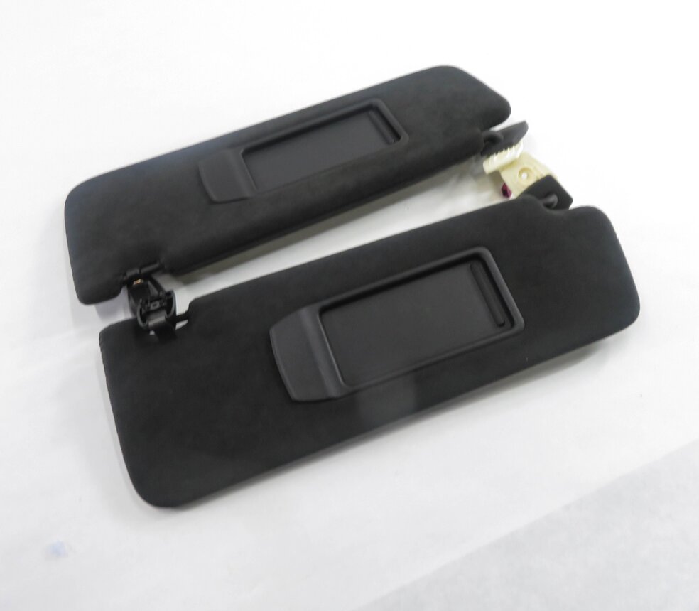 2009-2015 BMW 740i 750i 760i B7 (F01) FRONT LEFT & RIGHT SUN VISOR SET/2 (BLACK)