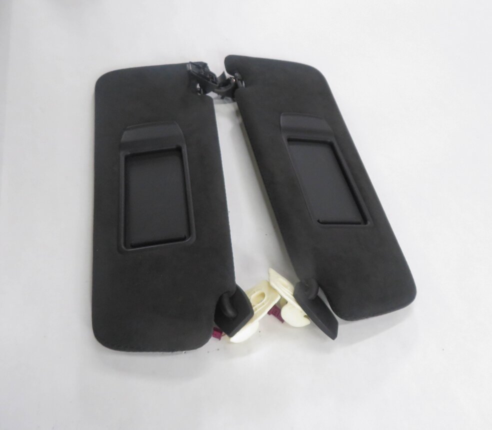 Thumbnail 5: 2009-2015 BMW 740i 750i 760i B7 (F01) FRONT LEFT & RIGHT SUN VISOR SET/2 (BLACK)