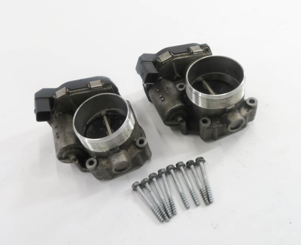 08-18 BMW 550i 650i 750i B6 B7 M5 M6 X5 X6 4.4L TWIN TURBO THROTTLE BODY SET-2