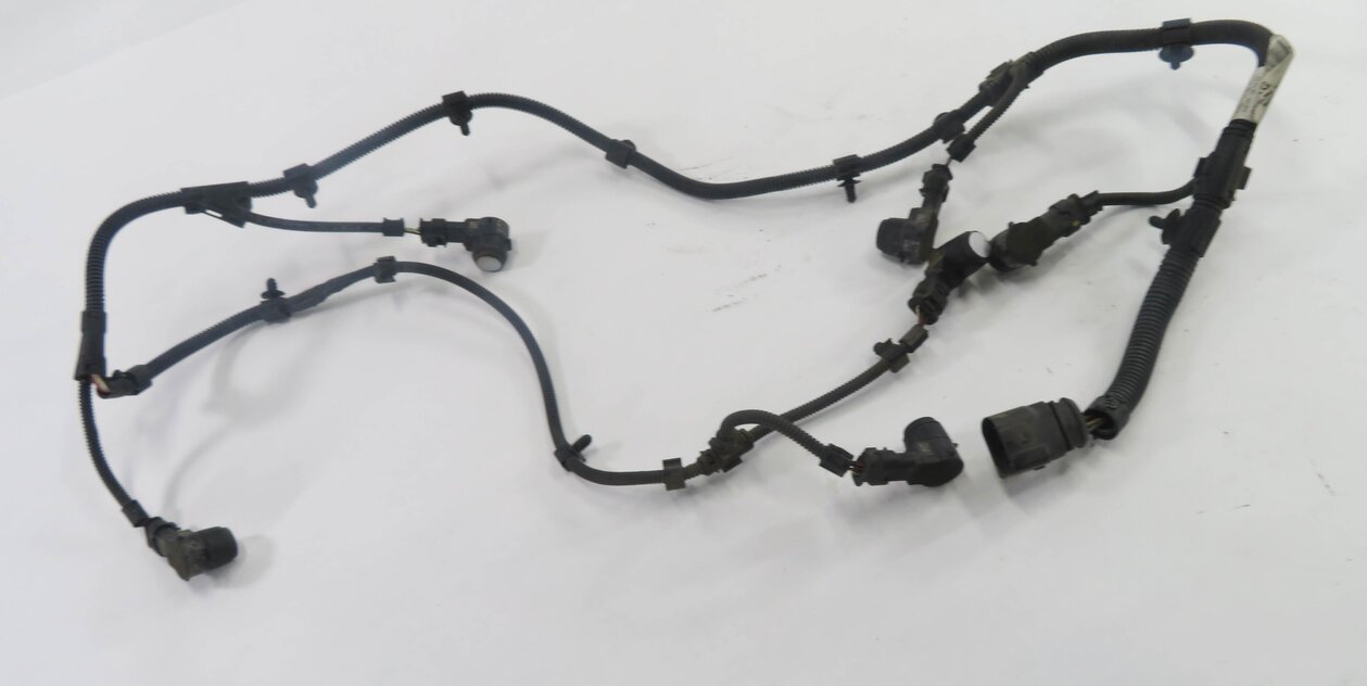 2008 PORSCHE CAYENNE (957) REAR PDC PARK DISTANCE SENSOR SET w/ HARNESS (SILVER)