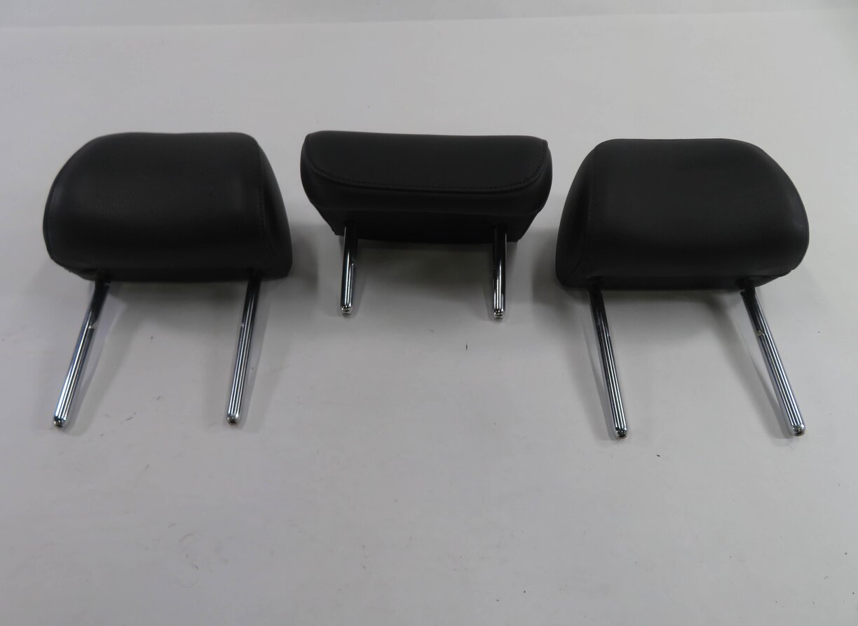 Thumbnail 2: 2012 AUDI A6 (C7) REAR SEAT LEFT / CENTER / RIGHT HEADREST SET (BLACK LEATHER)