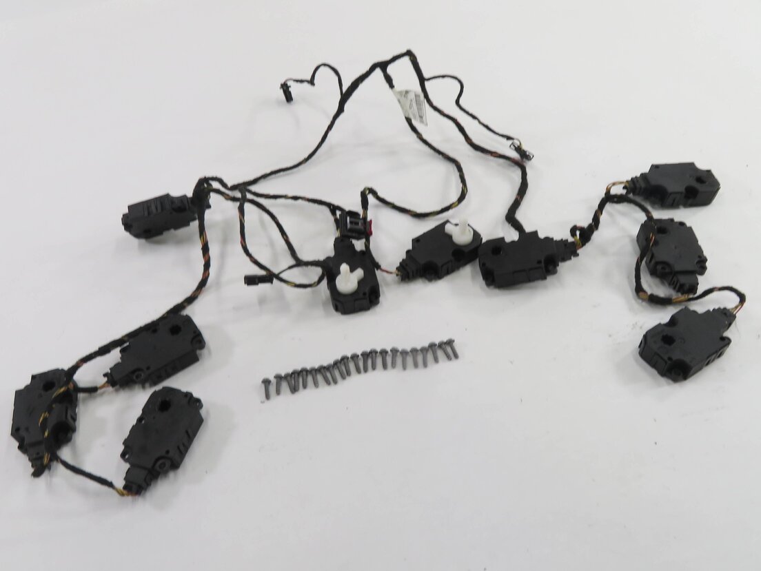 2012 AUDI A6 (C7) HEATER A/C BLEND DOOR SERVO ACTUATOR MOTOR SET w/ HARNESS