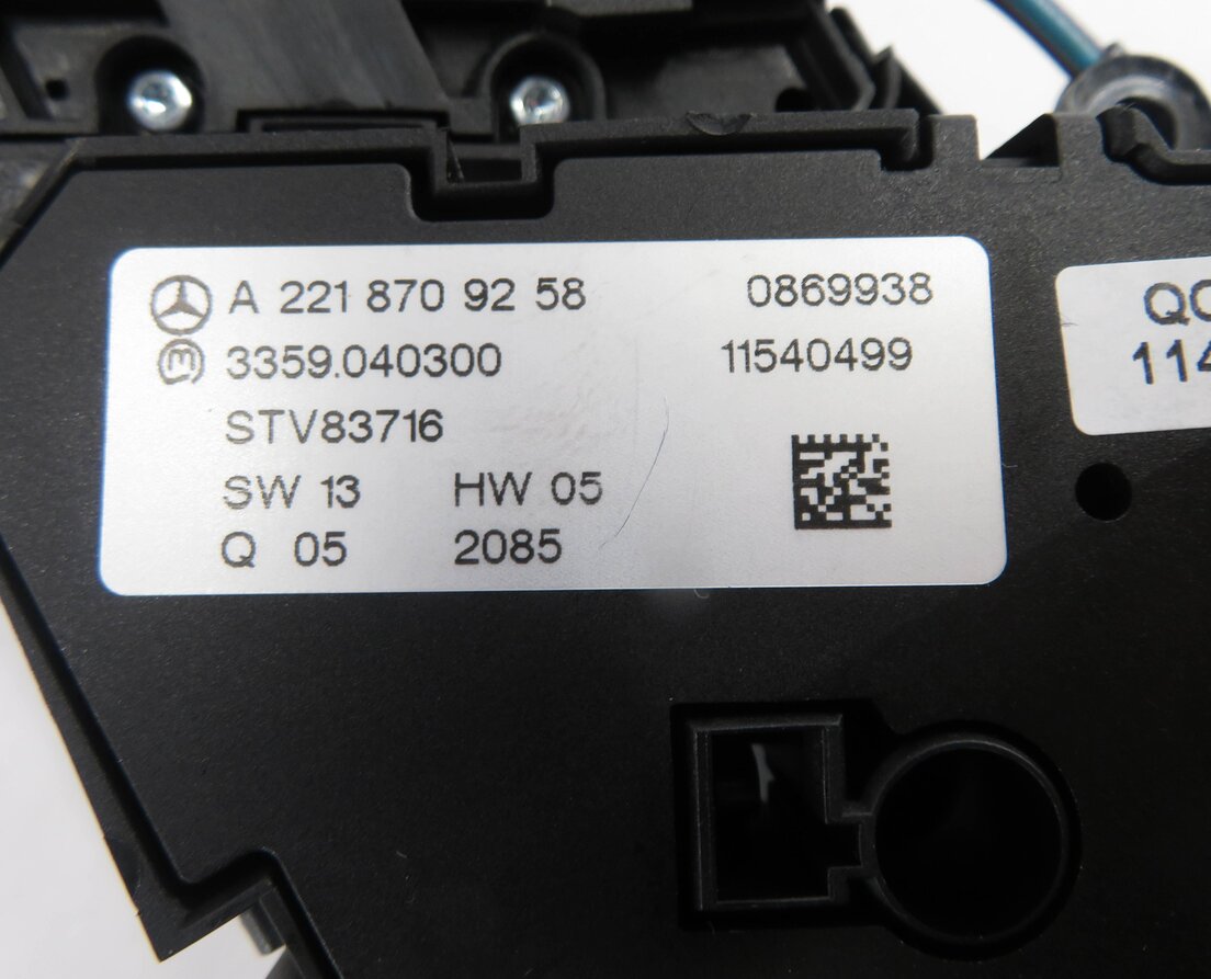 Thumbnail 7: 07-14 MERCEDES CL550 CL600 S350 S400 S450 S550 - LEFT DRIVER SEAT CONTROL SWITCH