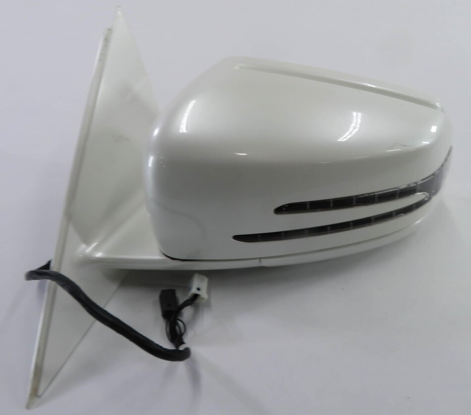 2010-2013 MERCEDES S350 S400 S450 S550 LEFT P-FOLD HEAT MEM DOOR MIRROR (WHITE)