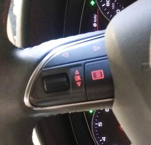 Thumbnail 2: 2013 AUDI A6 (C7) STEERING PHONE VOLUME INFORMATION SWITCH BUTTON SET-2