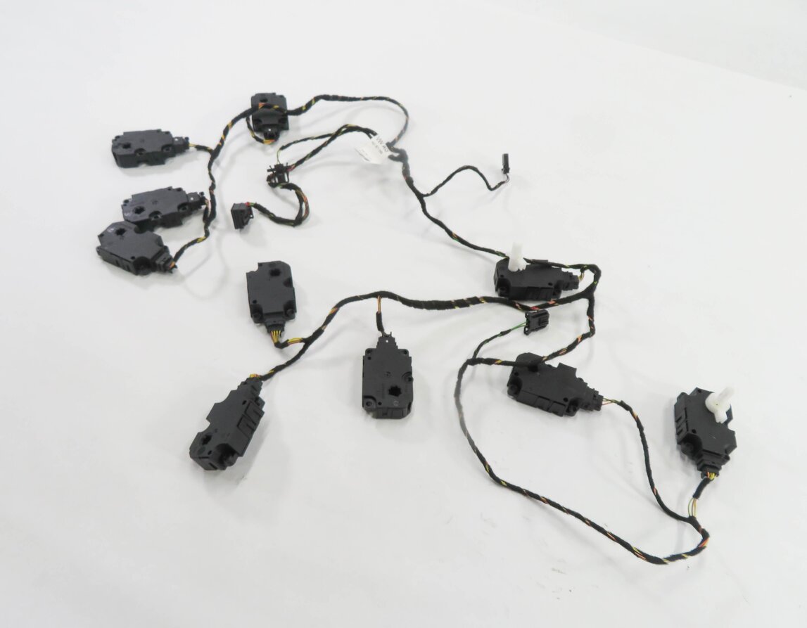 2013 AUDI A6 (C7) HEATER BLEND DOOR SERVO FLAP ACTUATOR MOTOR SET-10 w/ HARNESS