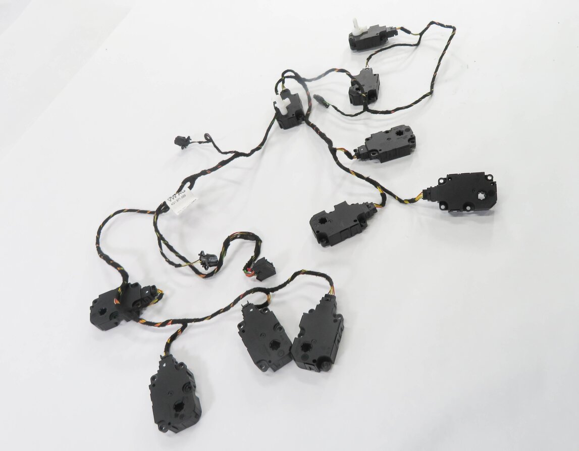 Thumbnail 3: 2013 AUDI A6 (C7) HEATER BLEND DOOR SERVO FLAP ACTUATOR MOTOR SET-10 w/ HARNESS