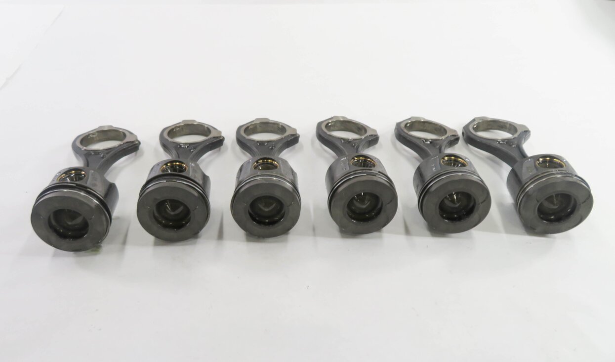 Thumbnail 3: 2009-2012 MB GL320 GL350 ML320 ML350 (W164 X164) 3.0L OM642 DIESEL PISTON SET-6