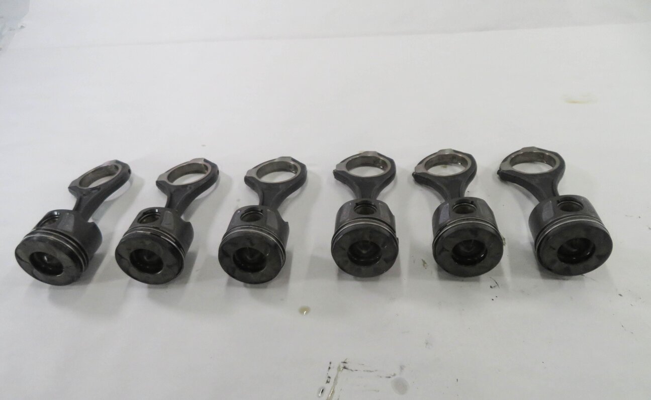 Thumbnail 3: 07-08 MERCEDES GL320 ML320 R320 (X164 W164 W251) 3.0L OM642 DIESEL PISTON SET-6