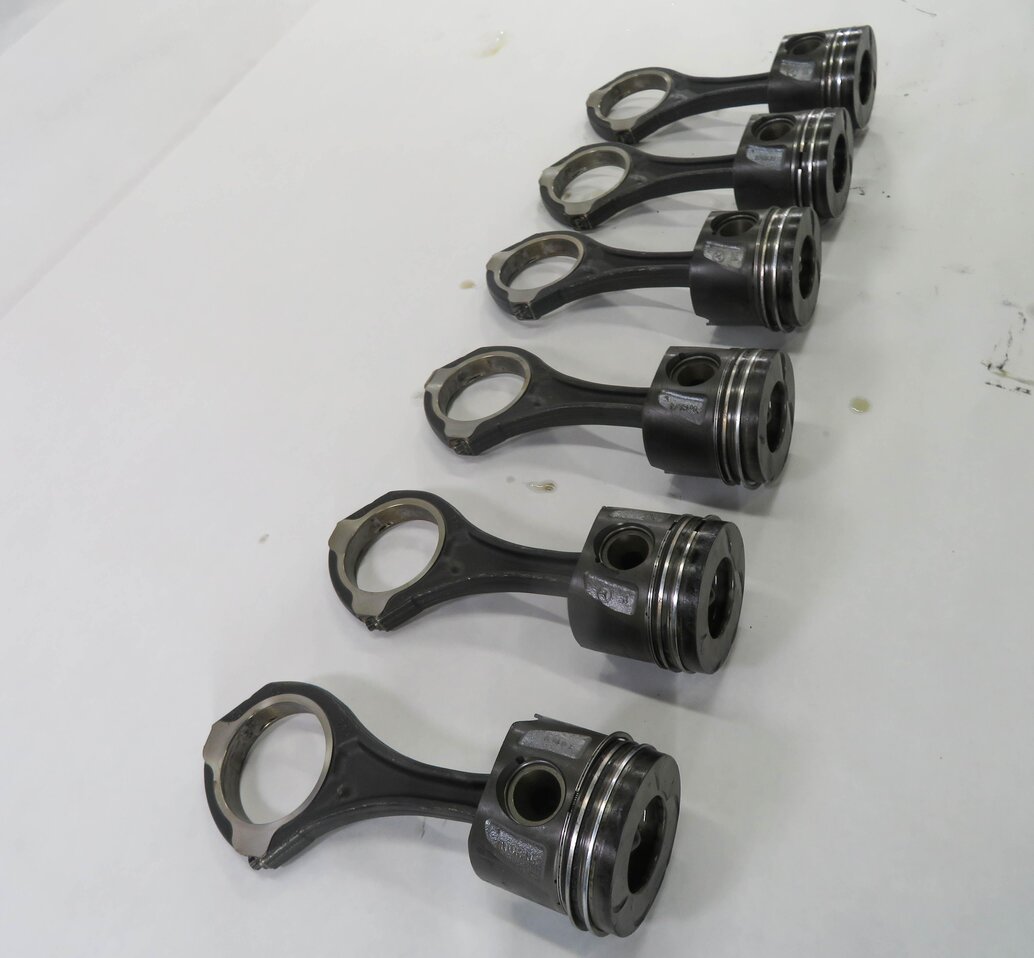 Thumbnail 5: 07-08 MERCEDES GL320 ML320 R320 (X164 W164 W251) 3.0L OM642 DIESEL PISTON SET-6