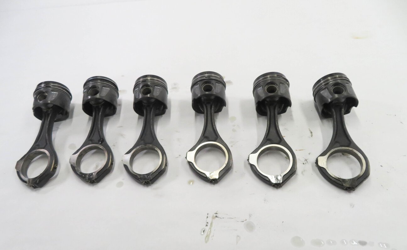 Thumbnail 6: 07-08 MERCEDES GL320 ML320 R320 (X164 W164 W251) 3.0L OM642 DIESEL PISTON SET-6