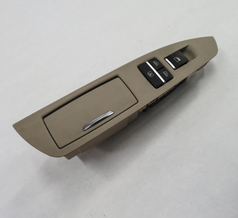Thumbnail 1: 2011 BMW 750i (F01) LEFT REAR DOOR SUN SHADE WINDOW SWITCH w/ ASH TRAY (OYSTER)