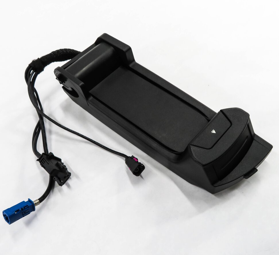 Thumbnail 1: 2011 BMW 750i (F01) FRONT CENTER CONSOLE CELL PHONE CHARGER SNAP IN CRADLE