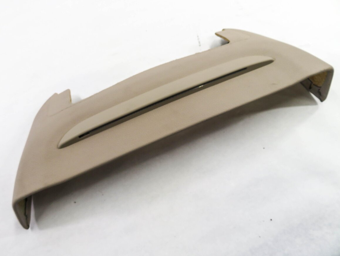 2011 BMW 750i (F01) FRONT SEAT TOP CUSHION BACK BACKING PANEL TRIM (OYSTER)