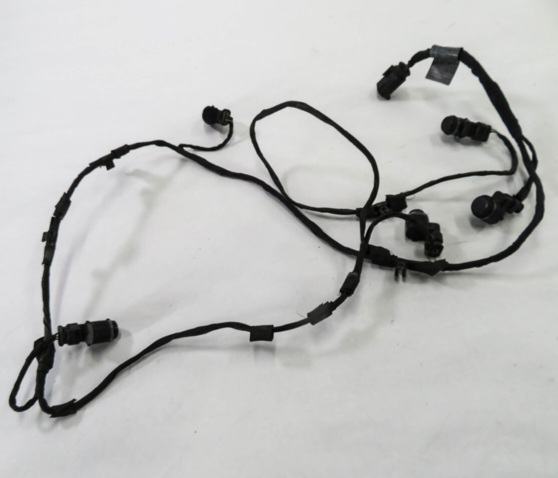2011 BMW 750i (F01) FRONT PDC PARK DISTANCE SENSOR SET w/ HARNESS (GRAY A90)