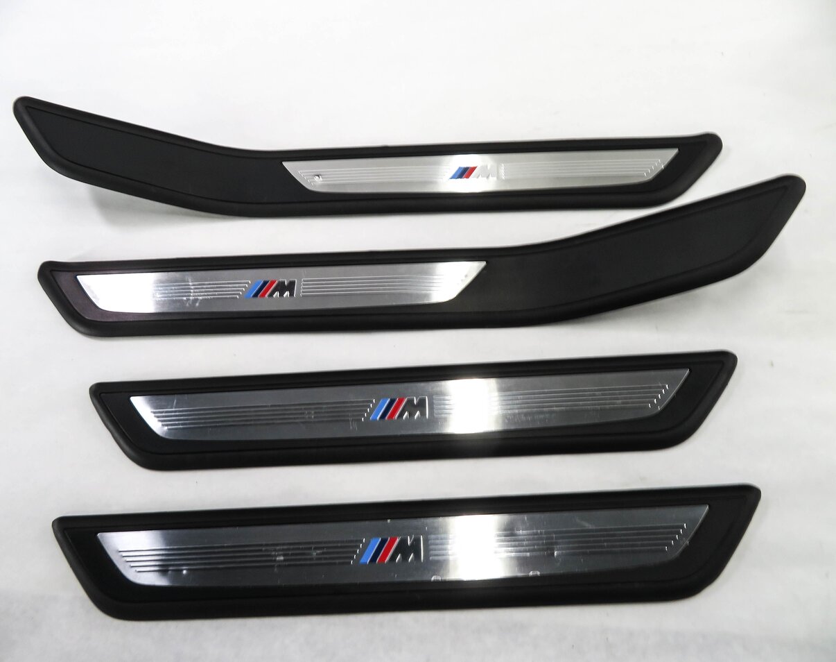 Thumbnail 5: 2011 BMW 750i (F01) FRONT & REAR ///M-SPORT DOOR SILL SCUFF PANEL TRIM SET-3
