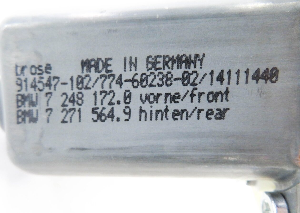 Thumbnail 7: 11-16 BMW 528i 535i 550i M5 (F10) RIGHT PASSENGER WINDOW MOTOR (FRONT / REAR)