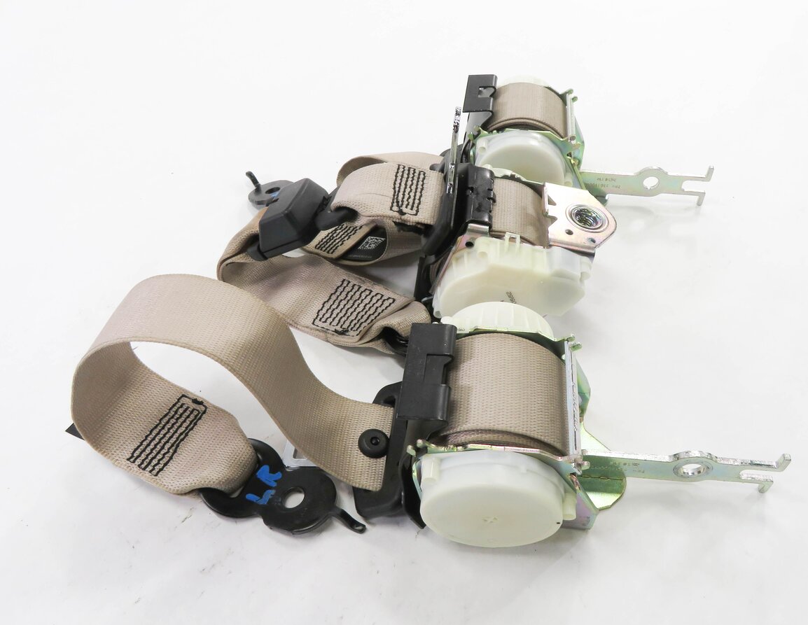 Thumbnail 3: 2012 BMW 535i (F10) REAR SEAT - LEFT CENTER RIGHT SEATBELT RETRACTOR SET (BEIGE)