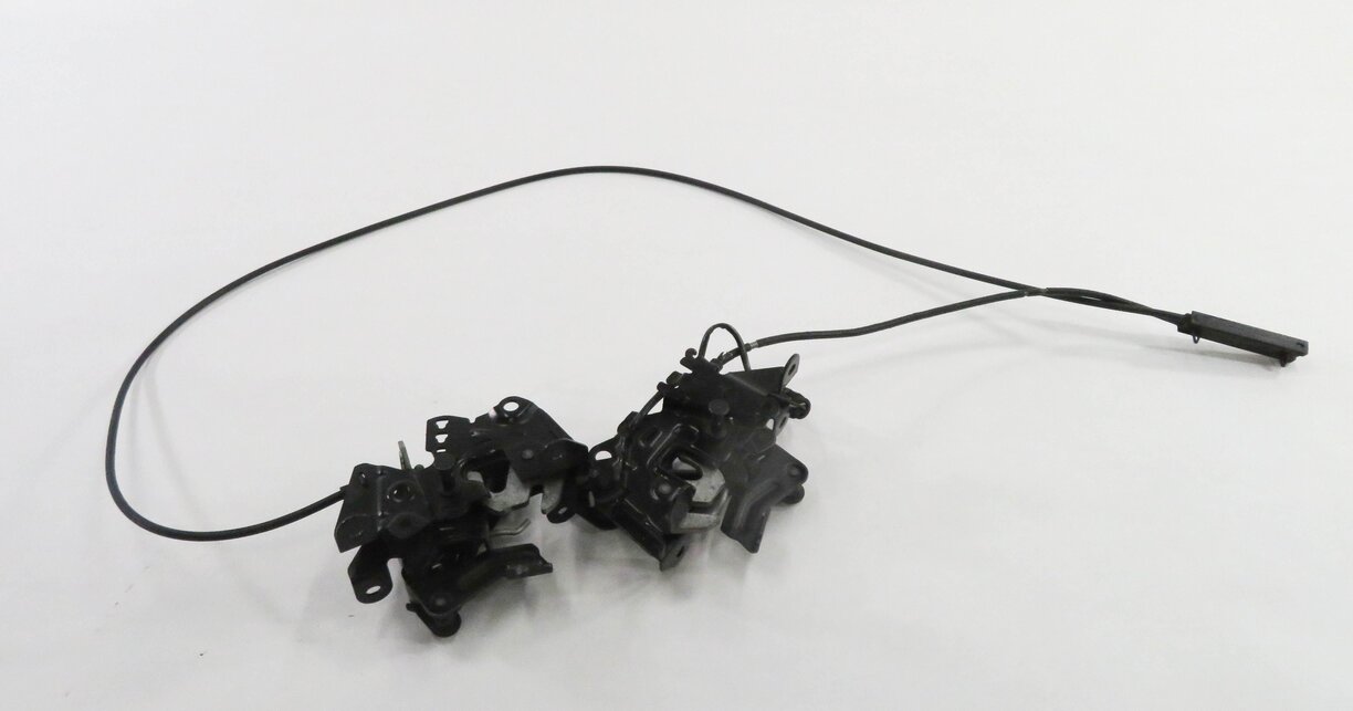 Thumbnail 2: 2012 BMW 535i (F10) FRONT LEFT & RIGHT LOWER HOOD LOCK LATCH SET-2 w/ CABLE