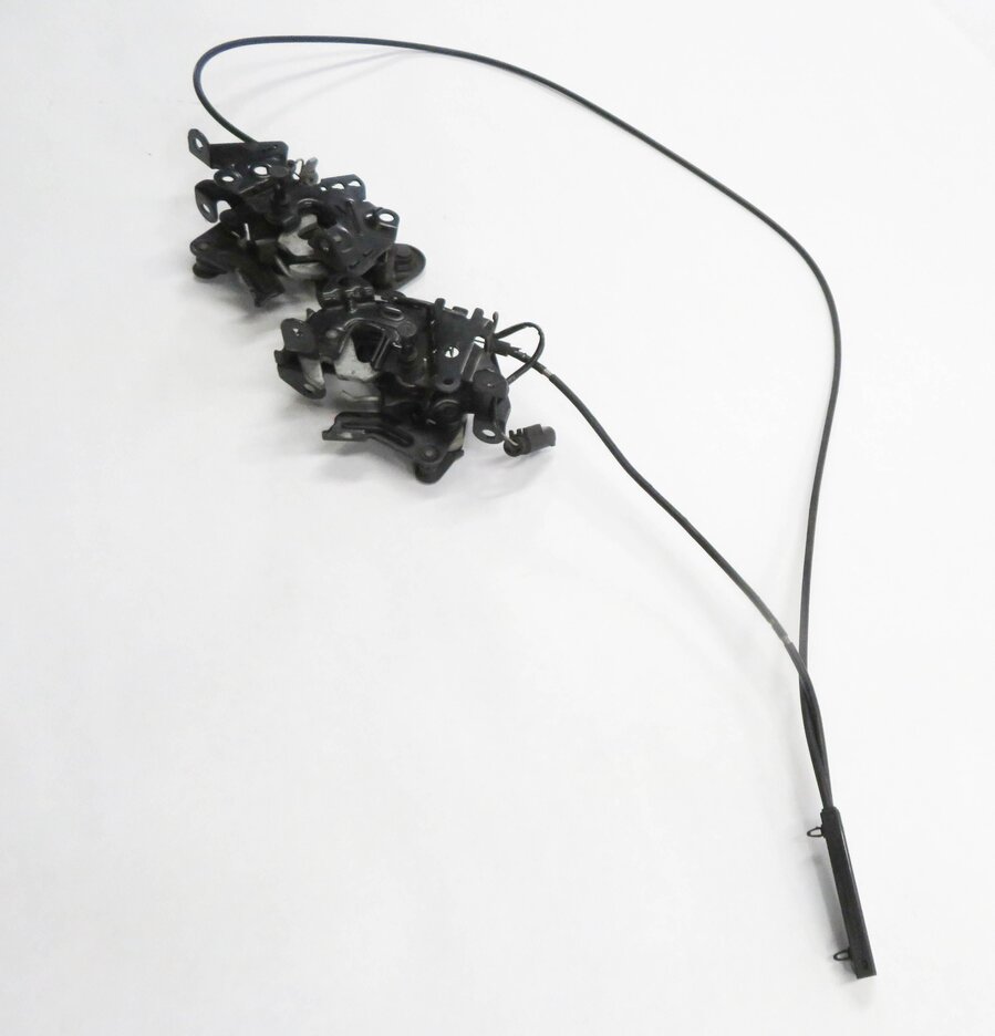 Thumbnail 3: 2012 BMW 535i (F10) FRONT LEFT & RIGHT LOWER HOOD LOCK LATCH SET-2 w/ CABLE