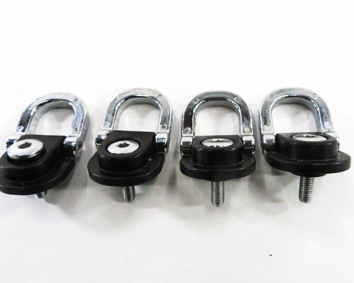 Thumbnail 6: 2008 RANGE ROVER SPORT (L320) REAR LUGGAGE CARGO TIE DOWN HOOK BUCKLE SET-4