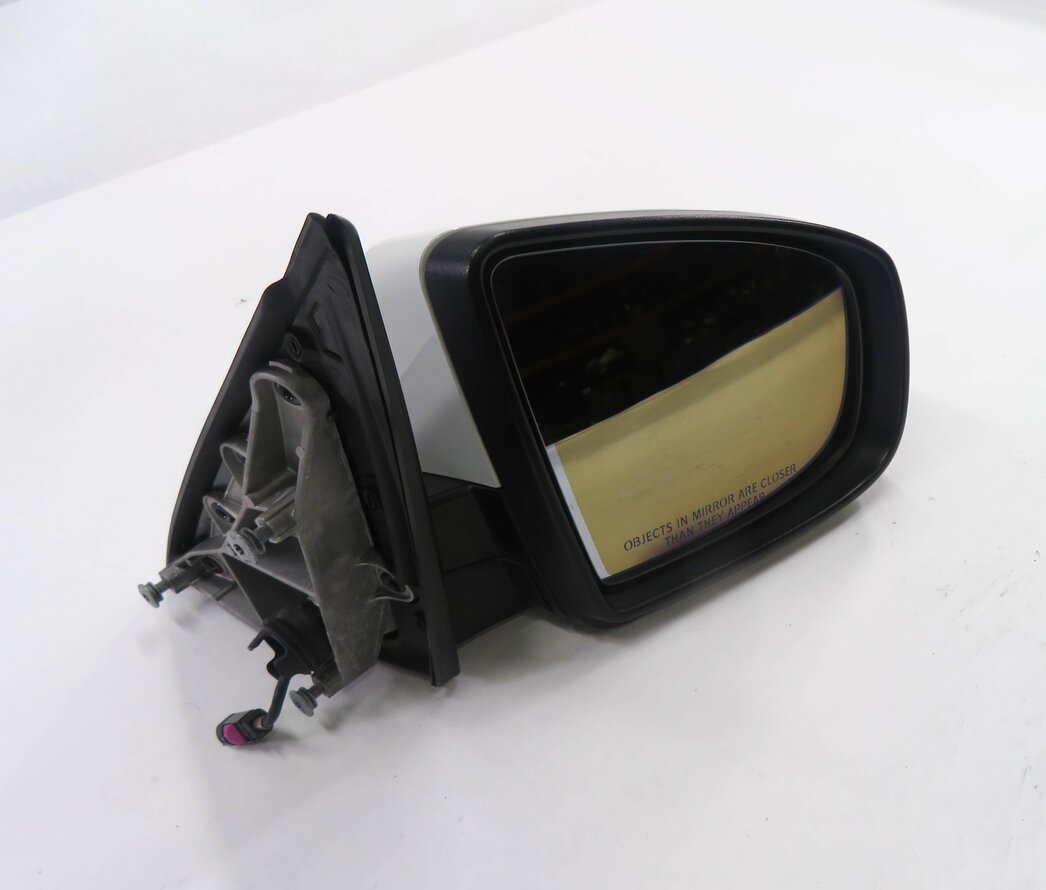 10-13 BMW X5 (E70) RIGHT P-FOLD MEM AUTODIM CAMERA HEATED DOOR MIRROR (WHITE)