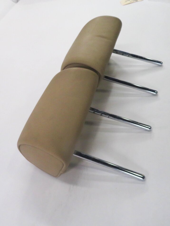 Thumbnail 4: 2011 BMW X5 (E70) REAR 3rd THIRD ROW SEAT HEADREST SET-2 (BEIGE LEATHER LUB4)