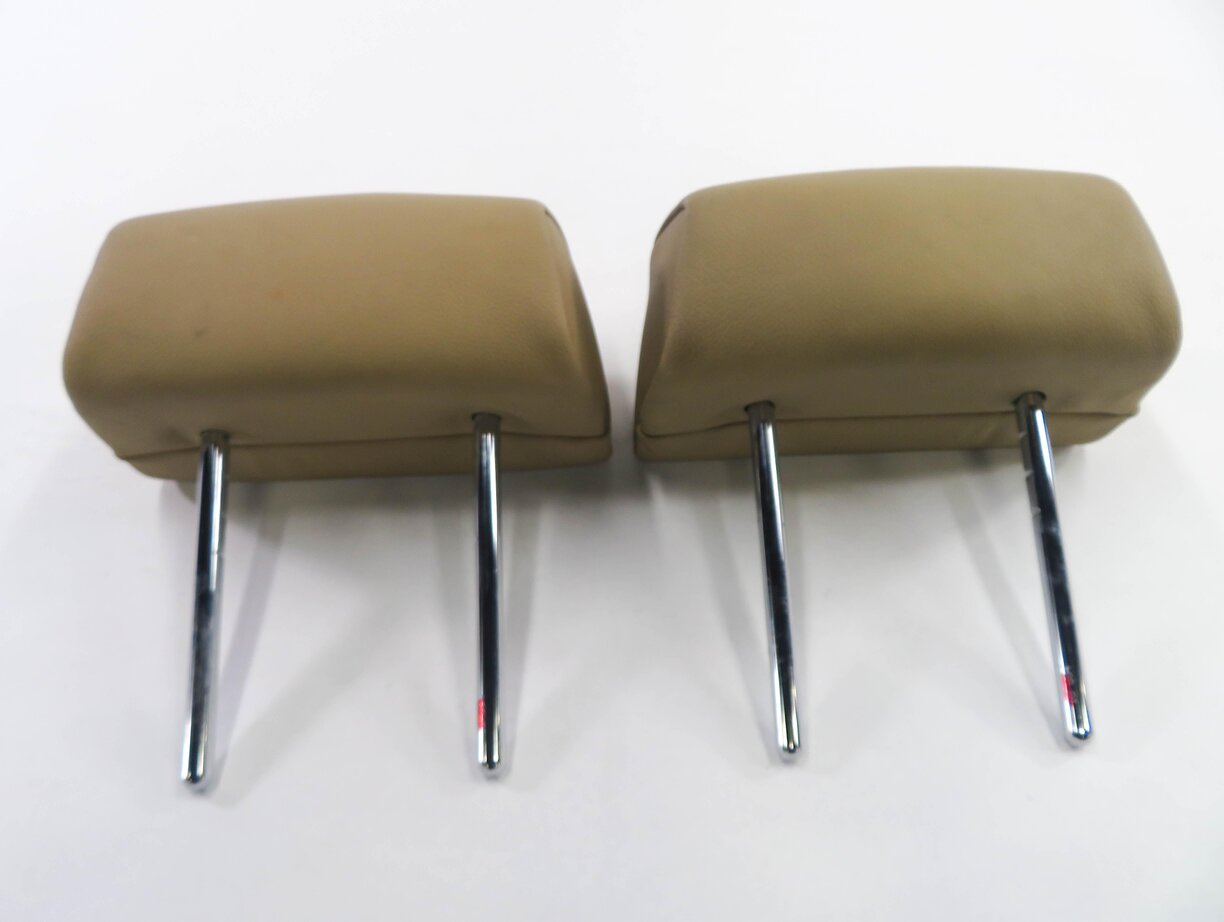 Thumbnail 6: 2011 BMW X5 (E70) REAR 3rd THIRD ROW SEAT HEADREST SET-2 (BEIGE LEATHER LUB4)