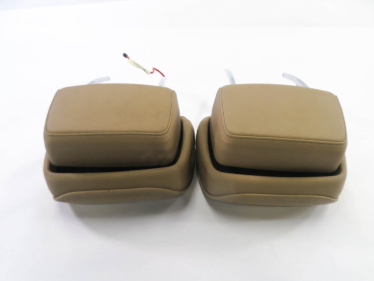 Thumbnail 5: 2011 BMW X5 (E70) FRONT LEFT & RIGHT SEAT HEADREST SET-2 (BEIGE LEATHER LUB4)